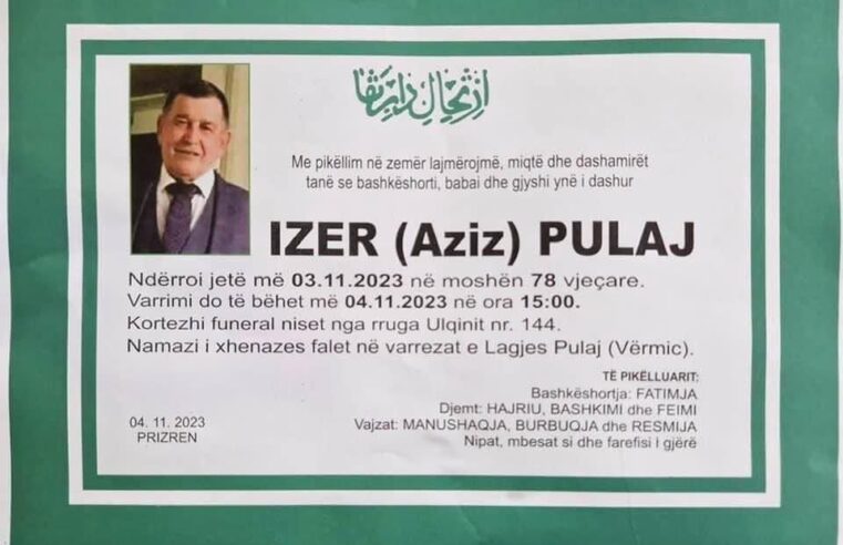 Ndërron jetë pronari i Hotelit “Lake Side”Izer Pulaj, dyshohet se ra nga objekti i tij në Vërmicë