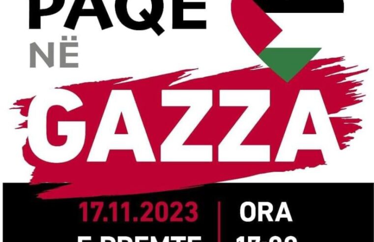 Sot në Shkup në ora 17:00 do të mbahet “Marshi i Paqes për Gazën”