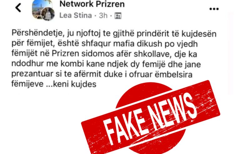 Fake News: Një thashetheme që krijoji panik në një Shkollë në Prizren