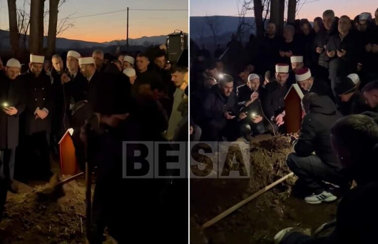 Qindra qytetarë të pranishëm në varrimin e Lordon Syla ku humbi jetën në aksidentin tragjik