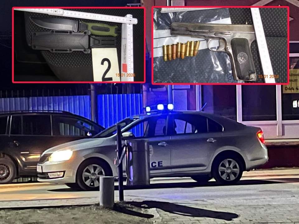 Prizren, Antidroga e ndalon një veturë – vozitej nga një i mitur, i konfiskohen plot armë