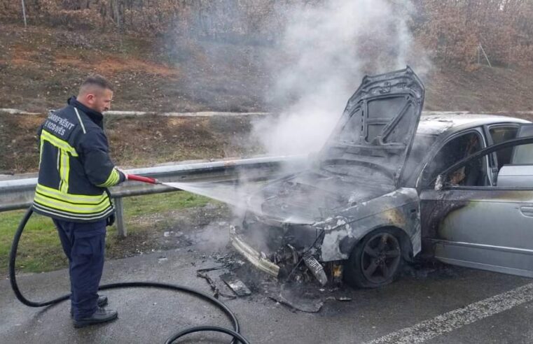 Digjet “Audi-a” në autostradën “Ibrahim Rugova”