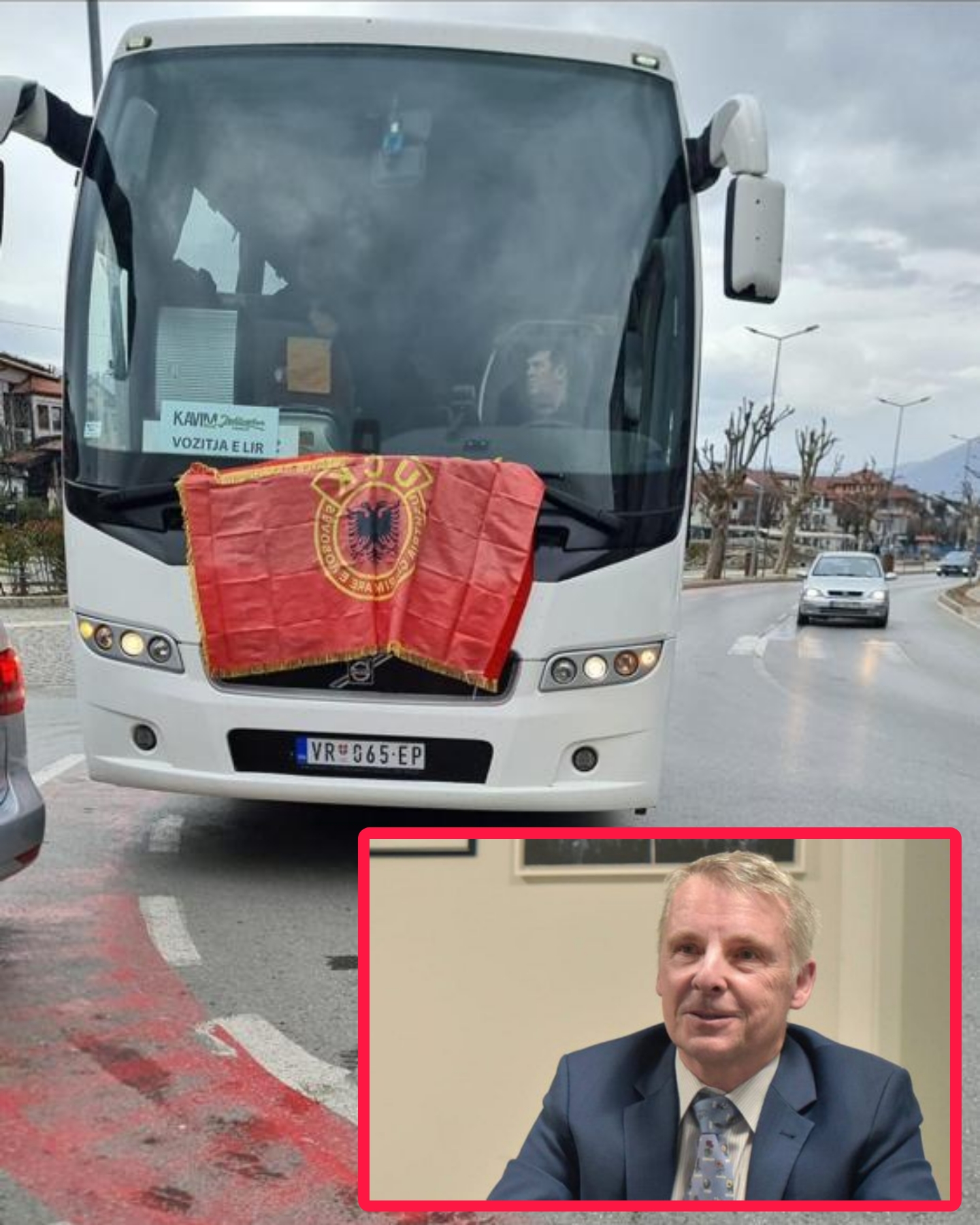 Ambasadori gjernan Rohde: Faleminderit Policisë për ndërhyrjen e shpejtë në Prizren ku një person vendosi flamurin e UÇK së në një autobus të sërbisë