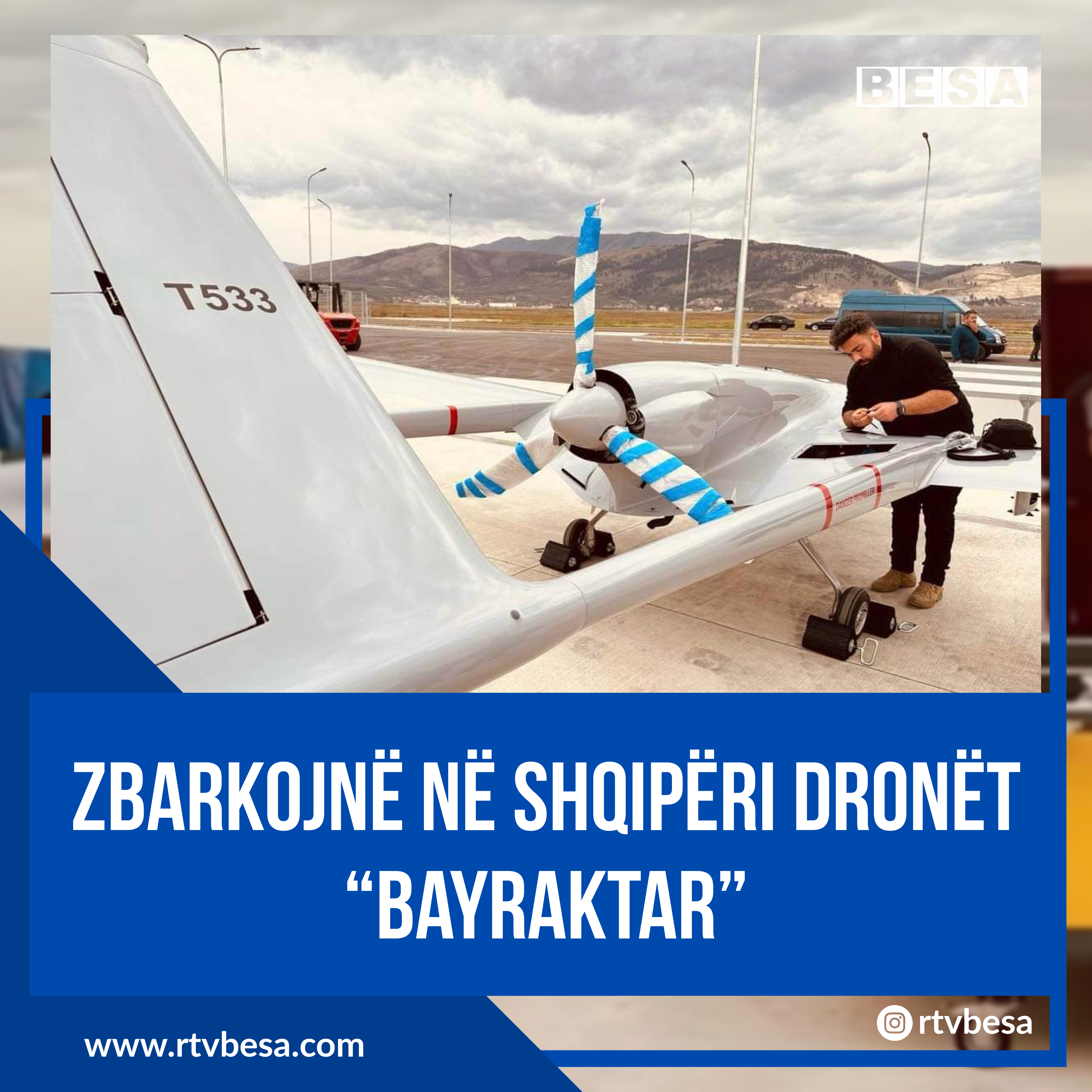 🔴Zbarkojnë në Shqipëri dronët “Bayraktar”👇🇦🇱🇹🇷