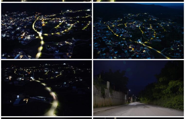💡Kështu duket sonte një pjesë e lagjes “UÇK” pas instalimit të ndriçimit publik.