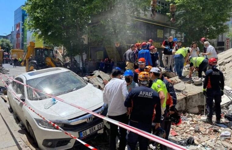 Shembet ndërtesa në Stamboll – një i vdekur, tetë të lënduar